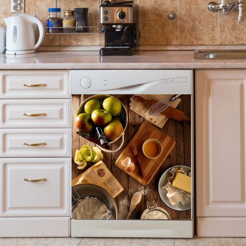 Kitchen Love Dishwasher Magnet Cover Kitchen Decoration Decals Appliances Stickers Magnetic Sticker ND