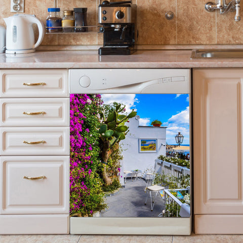 Landscape Dishwasher Magnet Cover Kitchen Decoration Decals Appliances Stickers Magnetic Sticker ND