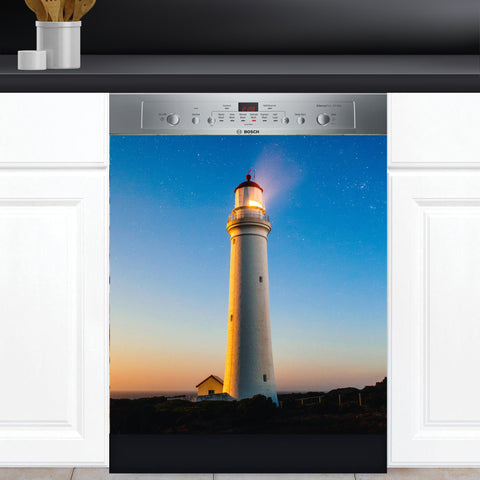 Lighthouse Dishwasher Magnet Cover Kitchen Decoration Decals Appliances Stickers Magnetic Sticker ND