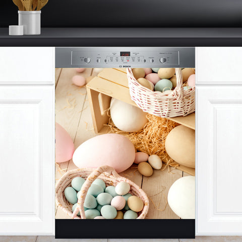 Easter Egg Dishwasher Magnet Cover Kitchen Decoration Decals Appliances Stickers Magnetic Sticker ND