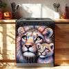 Easy-Apply Vinyl Animal Lion Print Dishwasher Cover DL
