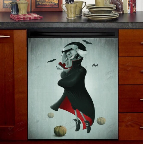 Halloween Dishwasher Magnet Cover Kitchen Decoration Decals Appliances Stickers Magnetic Sticker ND