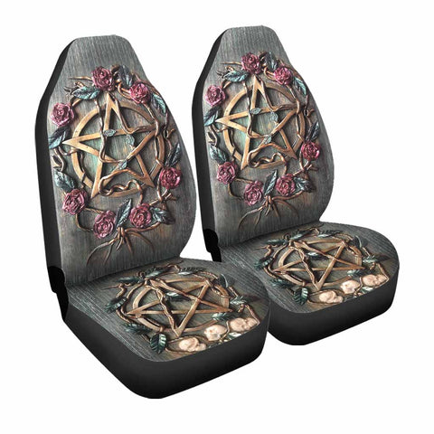 Mystical Witch 3D Pattern Print Seat Covers Halloween witch Gift Decor Car Idea