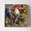 Farm Chicken Rooster Canvas Home Decor HT