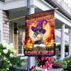 Halloween flag Halloween Gift Beware Of The Schnauzer Flag