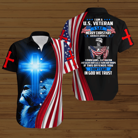 I AM A US VETERAN Hawaii Shirt Gift for Veteran Day Hawaiian Shirt