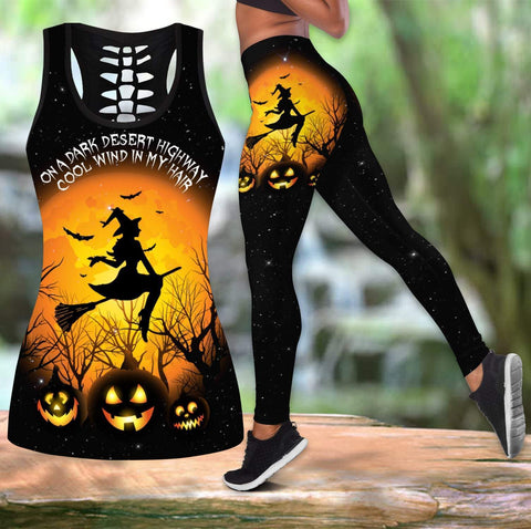 Halloween Tank top leggings On A Dark Desert Highway Halloween Combo Tank + Legging