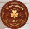 Irish Pub Personalized Barrel End Bar Sign St Patrick’s Day Sign Decor Gifts HT