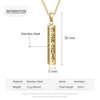 Personalized Engraved Name Date Mothers Day Necklace Mom Jewelry Gift For Mom Grandma Wife HT