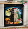 Dog Witch And Christmas Hat Dishwasher Cover Halloween Gift Christmas Gift Kitchen Decor HT