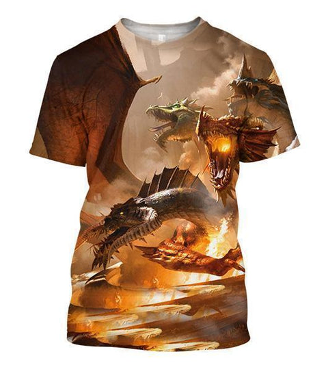 All Over Print Dragon Shirts