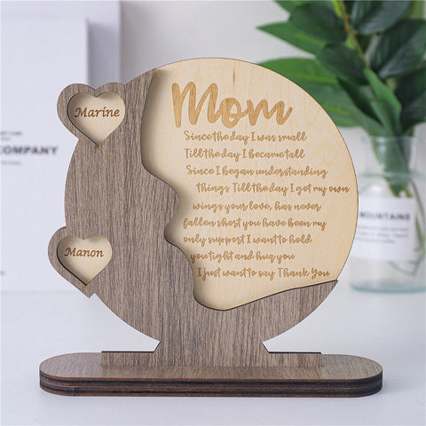 Personalized Family Names Sign Frame Mothers Fathers Day Decor Home Decorations Mom Grandma Dad Gifts HT