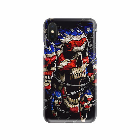 Patriotic Skull Phone Case, Patriot Phone Case