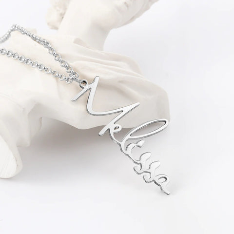 Personalized 925 Silver Nameplate Mothers Day Necklace Mom Jewelry Gift For Mom Grandma Wife HT