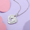 Personalized Baby Feet Mothers Day Necklace With Birthstones Mom Jewelry Gift For Mom Grandma Wife HT