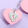 Personalized Baby Feet Mothers Day Necklace With Birthstones Mom Jewelry Gift For Mom Grandma Wife HT