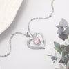 Personalized Name Heart Mothers Day Necklace With Birthstones Mom Jewelry Gift For Mom Grandma Wife HT