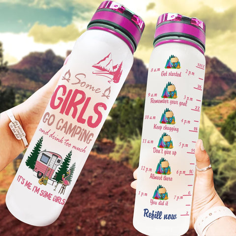 Camping Girl Bottle JH05 PTL260999 DKN20 Water Tracker Bottle