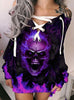Gift For Skull Lovers Sexy Lace-up Dress For Women HT