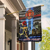 Fire Honor Rescue Courage 9-11 Never Forget Firefighter American Flag Memorial Day American And Buidlings Flag  American Flag - September 11 - Never Forget Flag American Patriot Flag, 20th Anniversary Patriot Day Gift
