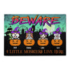 Halloween Doormat Halloween Dog Beware - Custom Doormat