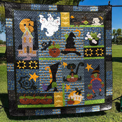 Halloween Quilt Blanket Comforter Bedding Home Decoration ND