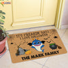 Personalized It's Freakin' Bats I Love Halloween Doormat Family Shark Halloween Decorations Home Decor Mat HT