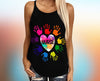 Multicolor Hands Nurse Life Criss-cross tank top, tank for Nurse, Nurse Pride Tank top VA