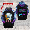 Gamer Boyfriend and girlfriend gaming partner for life Hoodie Custom TTM