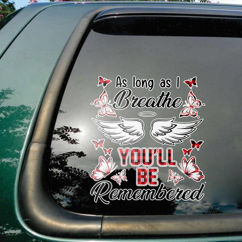 Memorial Butterfly Sticker TM