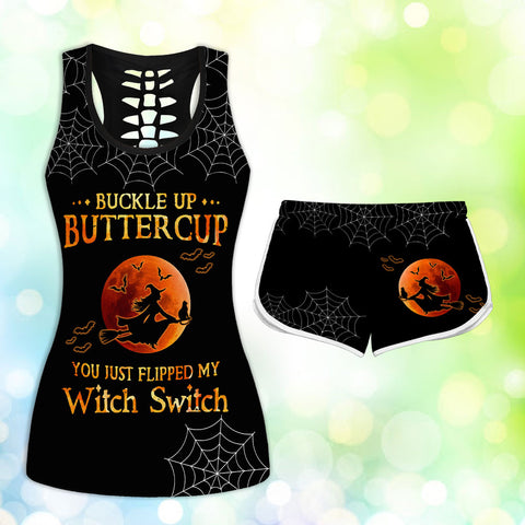 Buckle up Butter cup tank top short set TTM