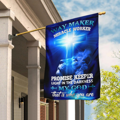 Way Maker Miracle Worker Jesus Christ American Jesus God Flag TM