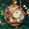 Cherish Life's Simple Pleasures Ornament Christmas Tree Hanging Ornament Xmas Gift Primitive Coffee Country Decoration