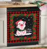 Pig Merry Christmas Dishwasher Cover Kitchen Appliance Decal Christmas Home Decor Xmas Gift HT