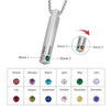Personalized Bar Name Mothers Day Necklace With Birthstones Mom Jewelry Gift For Mom Grandma Wife HT