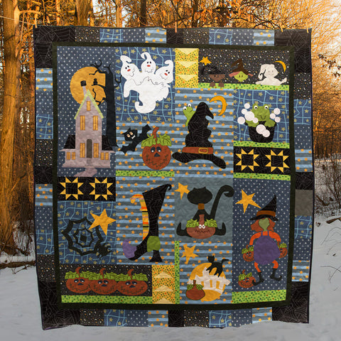 Halloween Quilt Blanket Comforter Bedding Home Decoration ND