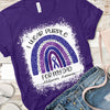 I WEAR PURPLE FOR MY DAD T-SHIRT, ALZHEIMER'S T-SHIRT