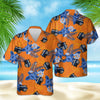 Thin Blue Line Hawaii Shirt POLICE SEAMLESS PATTERN HAWAIIAN SHIRT HT