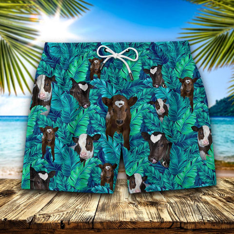 LOVELY COWS SEAMLESS PATTERN HAWAIIAN SHORT Men Hawaii Shorts
