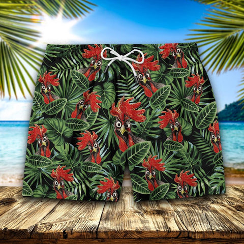 CHICKEN SEAMLESS PATTERN HAWAIIAN SHORT Men Hawaii Shorts