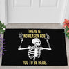 FUNNY SKELETON DOORMAT