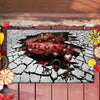DEVIL FROM HELL 3D DOORMAT