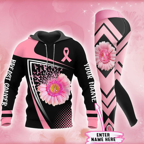 Breast Cancer Awareness Hoodie Leggings Set Survivor Gifts For Women Clothing Clothes Outfits HT