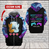 Gamer Boyfriend and girlfriend gaming partner for life Hoodie Custom TTM