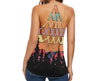 Tattoo girl yoga criss-cross tank top HA
