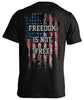 Freedom Is Not Free Military Patriotic Men's T-shirt Veterans Shirt Veteran Day Gifts