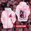 Halloween Breast Cancer Witch pumpkin Breast cancer messed Hoodie 3D Custom TTM