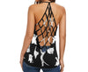 Skull Cat Criss-cross Tank top HA