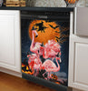 Flamingo Witch Halloween Pumpkin Dishwasher Cover Halloween gift HT