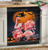 Flamingo Witch Halloween Pumpkin Dishwasher Cover Halloween gift HT